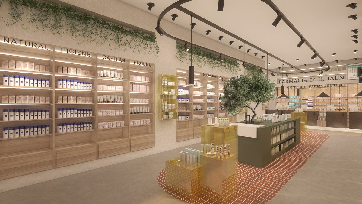 Farmacia 24h Jaén — diseño interior