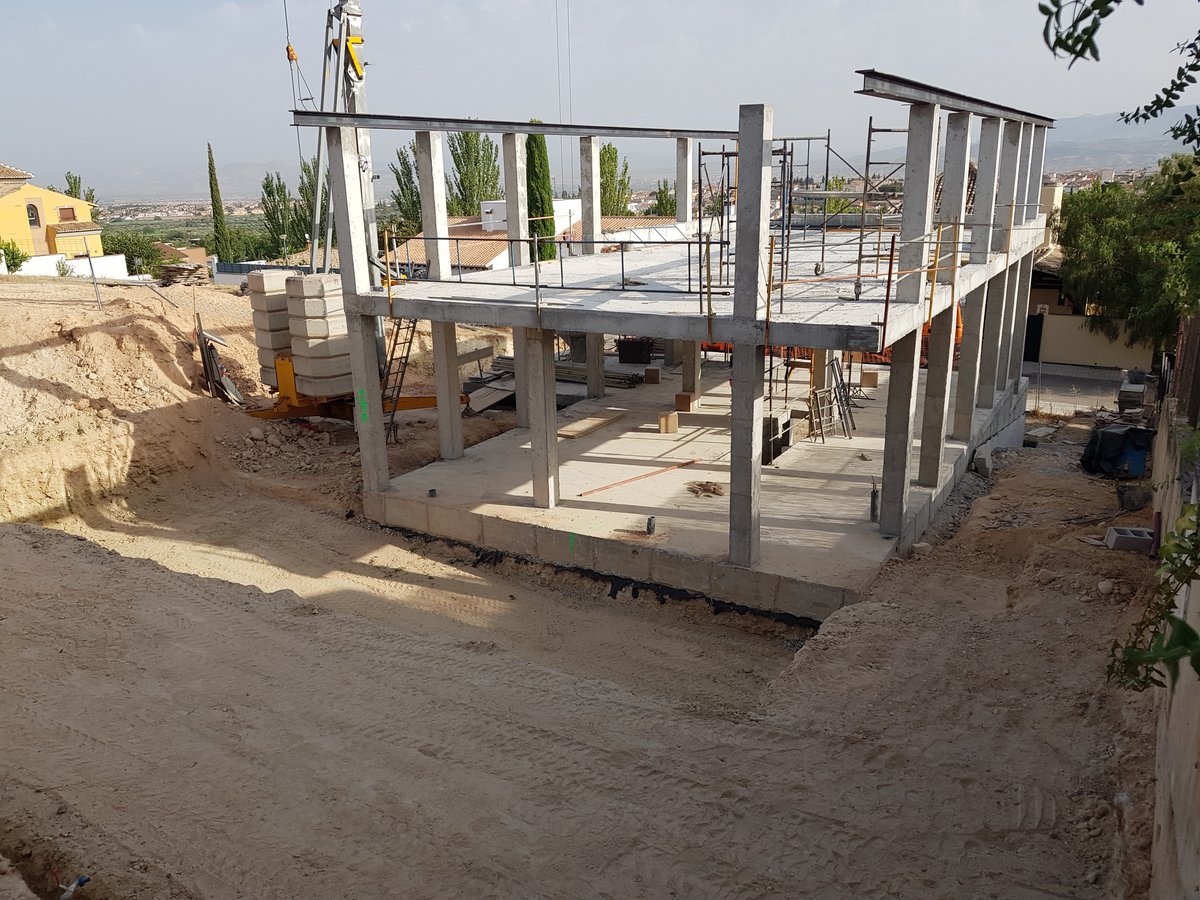 Proceso de construcción en Gójar